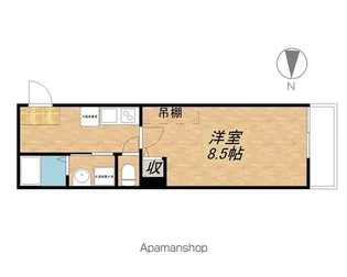 アークリード浜大津【4階】の間取り