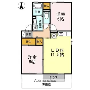 コンフォートハウス【1階】の間取り