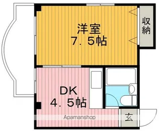 蛍池ホワイトマンション【2階】の間取り