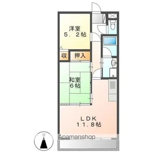 プリーマ千代鶴【3階】の間取り