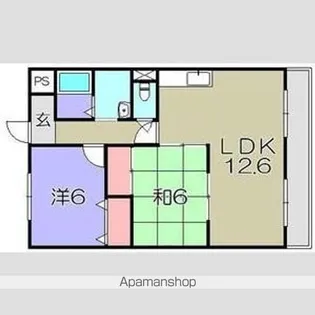 FIRSTVIEW西中野【303号室】の間取り