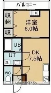 ピースビレッジ【202号室】の間取り