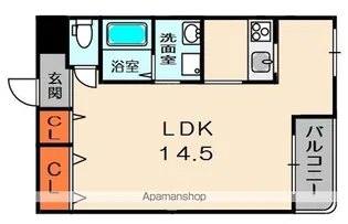 ファーストくずはFK21【4階】の間取り