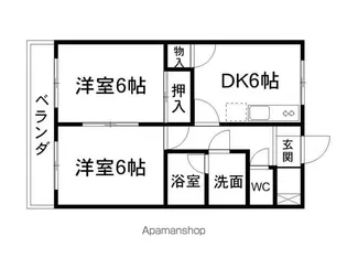 センターパレス【101号室】の間取り