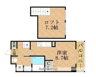 エスリード大阪シティーウエスト【7階】の間取り