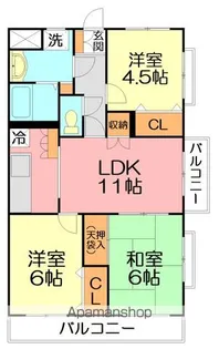 パークヒル参番館【4階】の間取り