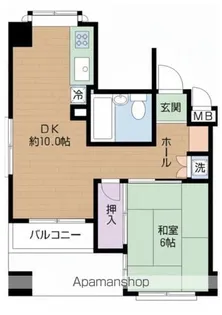 ダイアパレス東大通【403号室】の間取り