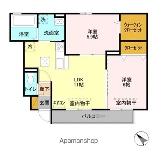 ストーク本郷【1階】の間取り