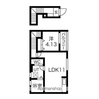リーブルファイン中鶉【2階】の間取り