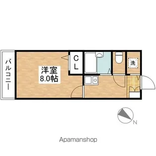 ユニオンハイツ【22号室】の間取り