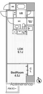 アーバンフラッツ池袋プレミアム【4階】の間取り