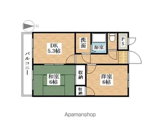 2Kの間取り画像