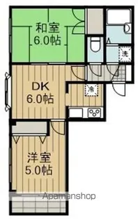 ハイツハン【2階】の間取り