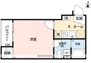ISARHAUS蒔田【2階】の間取り