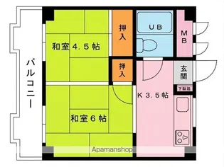 ボヌール【3階】の間取り