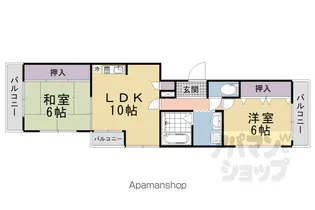 ONマンション【401号室】の間取り