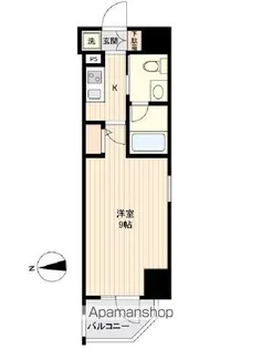 オーキッドレジデンス蔵前【9階】の間取り