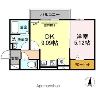 ブリーズコート常滑【2階】の間取り