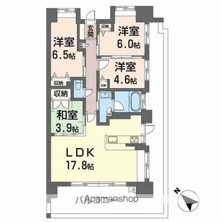 ヴェルディ広島ボールパーク【15階】の間取り