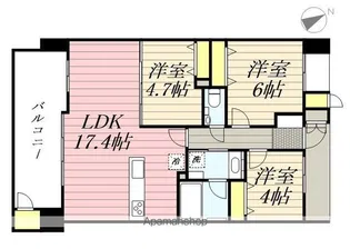 S-RESIDENCE愛宕SOUTH【1202号室】の間取り