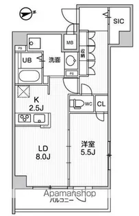 ALIVIS中野【503号室】の間取り