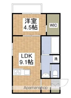 メモワール万代【1階】の間取り