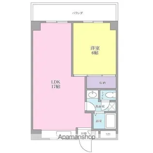 新横浜ミユキマンション【410号室】の間取り