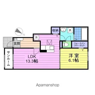 サンハイム310Ⅲ【1階】の間取り