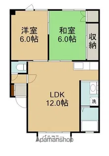 マンション大國Ⅰ【202号室】の間取り