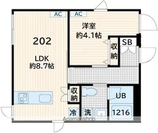 FULLEA奥沢【2階】の間取り