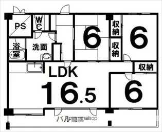 帯広マンション第2【803号室】の間取り