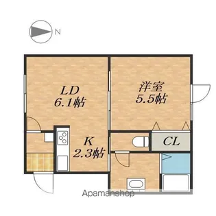 ドルフ③【2階】の間取り
