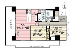 RESIDENCE PLAZA横手駅前【601号室】の間取り