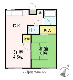 第一国田荘【2階】の間取り