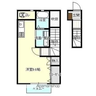 LA VERDE(ラヴェルデ)【2階】の間取り