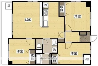 マリンコートⅡ【9階】の間取り