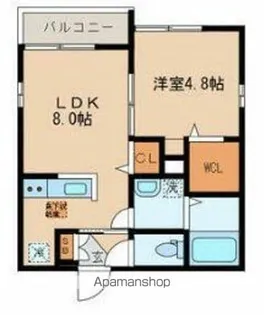 ラプレジオ小岩【1階】の間取り
