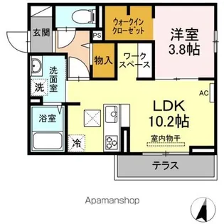 D-RESIDENCE E【1階】の間取り
