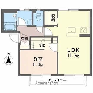 フレグランス・アゼリア【A202号室】の間取り