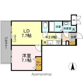 LIGHT  HOUSE【7階】の間取り