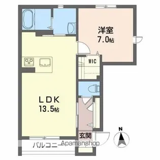 シャーメゾンヴィレッタ【1階】の間取り