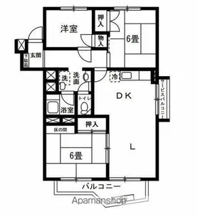東急西市ヶ尾ドエリングA・B棟【A-301号室】の間取り