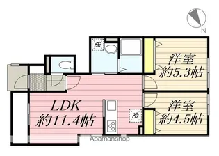 LILY津田沼【1階】の間取り