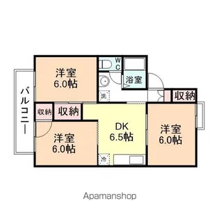 パレーシャル堀川【101号室】の間取り