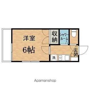 永山フラワーマンション【5階】の間取り