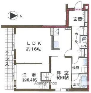 シャーメゾン晴明通【1階】の間取り