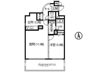 ハピオ壱番館【103号室】の間取り