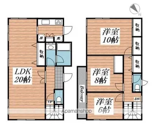 茨城県鹿嶋市大字宮津台【一戸建】の間取り