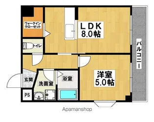 リトゥール深井【2階】の間取り