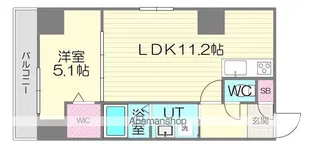 スペチアーレ・プリーモ【6階】の間取り